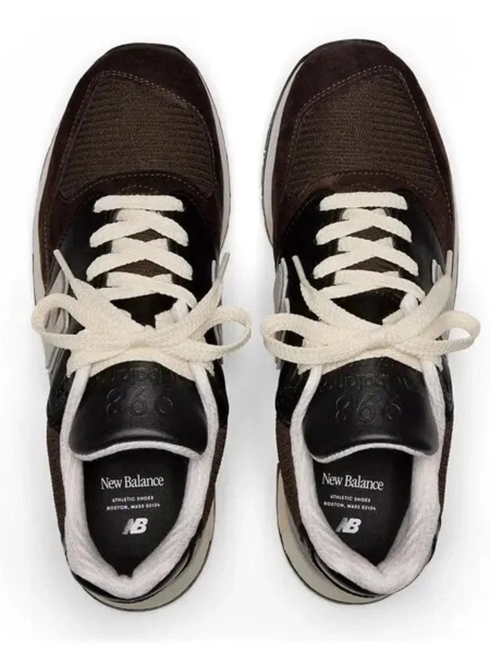 New Balance 998 Men's Brown & Cream Classic Suede Athletic Sneakers